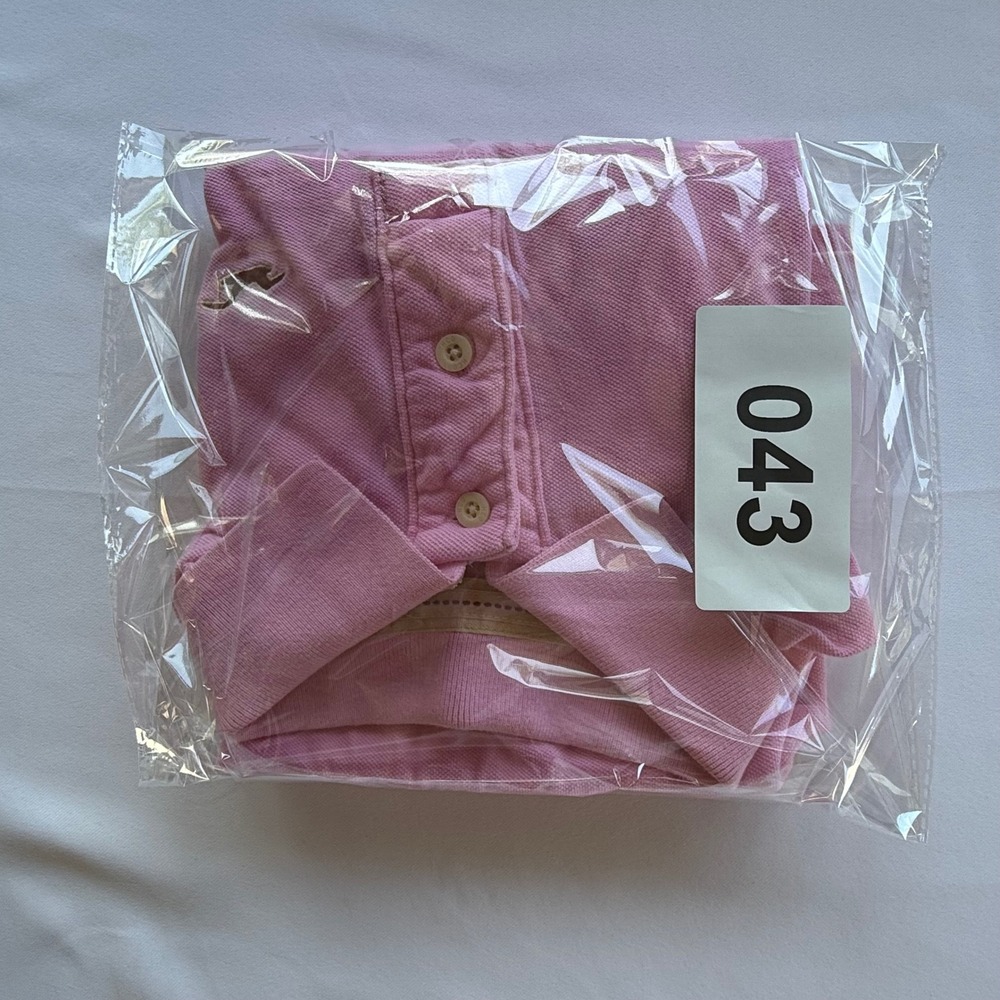 Hollister Mens Pink Short Sleeve Pique Polo Shirt  Medium M Unisex 100% Cotton - Picture 9 of 9